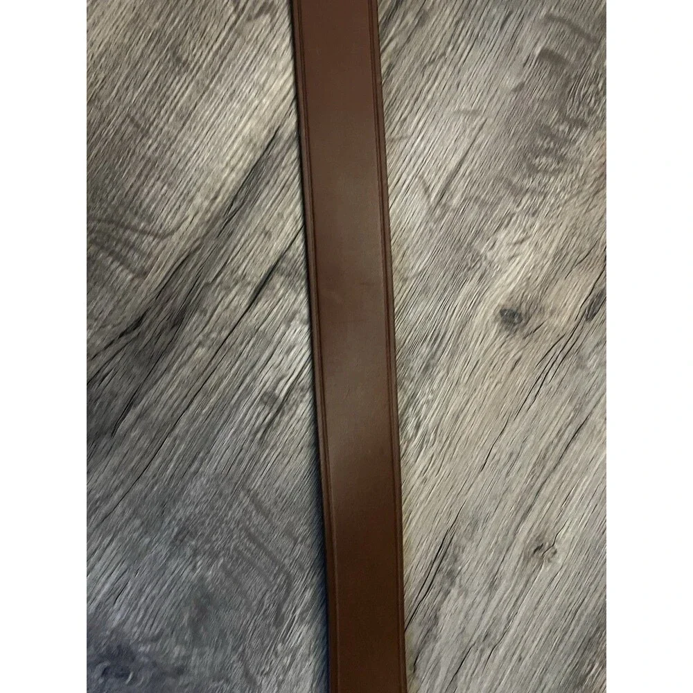 Brown Double Buckle Banana Republic Genuine Cow Leather Belt Size 34